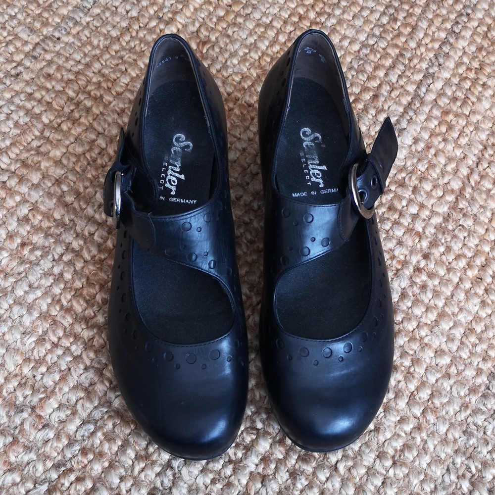 Semler made in Germany leather heeled Mary Janes